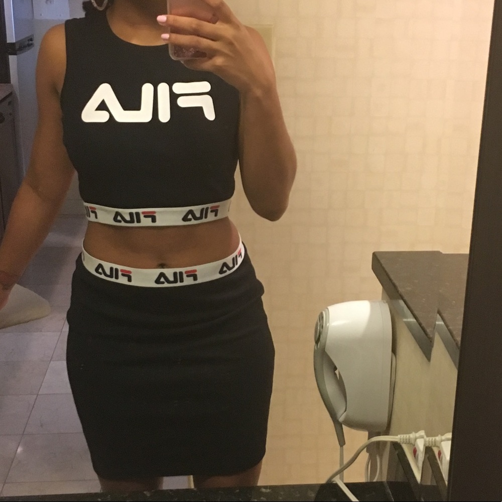 Black Fila 2 Piece Set